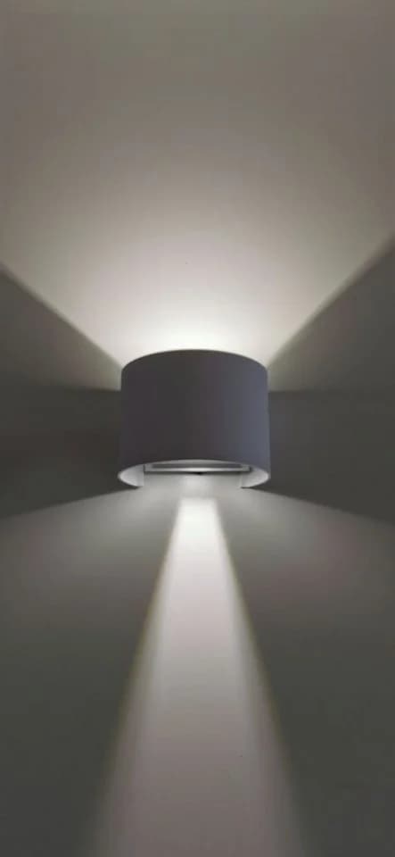 TRANGO LED Außen-Wandleuchte 3035T Silber IP44 Up & Down - Bild 4