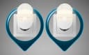 TRANGO LED Nachtlicht 2er Pack mit Helligkeitssensor Weiß Bild 2