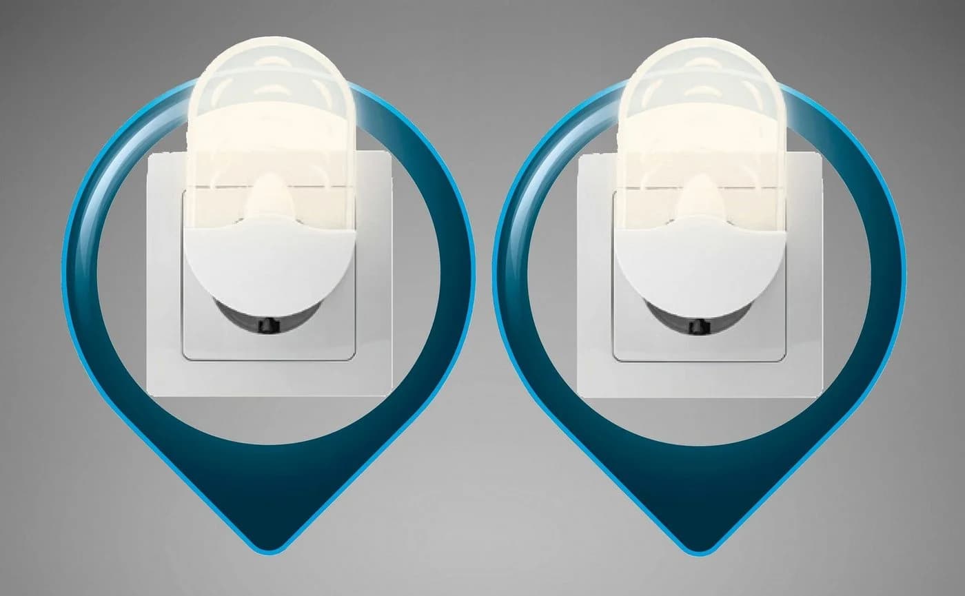 TRANGO LED Nachtlicht 2er Pack mit Helligkeitssensor Weiß - Bild 2
