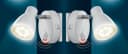 TRANGO LED Steckdosenleuchte 2er Set 2635-026 LED Sensor Nachtlicht *MILO* mit Bewegungssensor & Automatikfunktion in Weiß Sicherheitslicht 230V Steckdosenlampe, Wandlampe, Orientierungslicht, Nachtlampe, Steckdosenlicht Bild 2