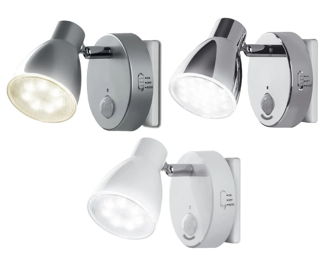 TRANGO LED Steckdosenleuchte 2er Set 2635-026 LED Sensor Nachtlicht *MILO* mit Bewegungssensor & Automatikfunktion in Weiß Sicherheitslicht 230V Steckdosenlampe, Wandlampe, Orientierungslicht, Nachtlampe, Steckdosenlicht - Bild 4
