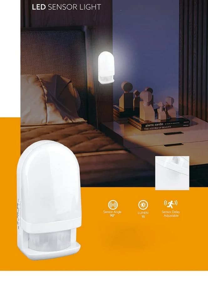 TRANGO LED Nachtlicht 2er Set mit Bewegungsmelder Weiß - Bild 4