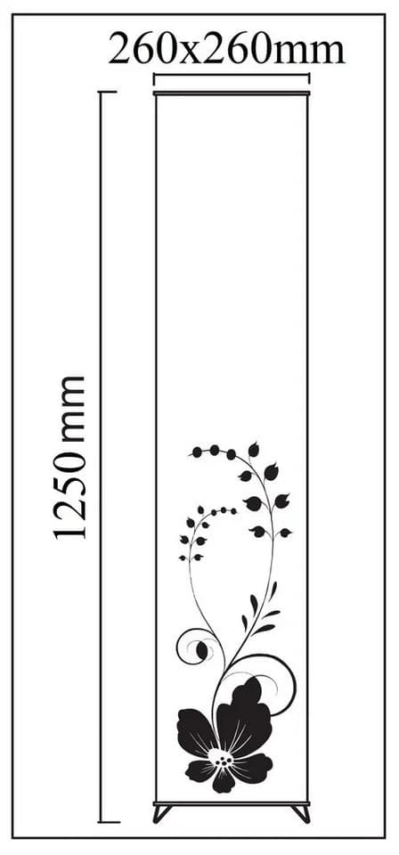 TRANGO Stehlampe GREECE Weiß Reispapier E14 Trittschalter - Bild 4