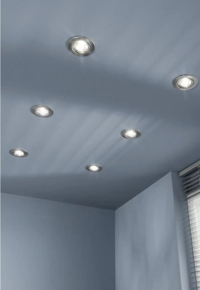 TRANGO 6er Set LED Einbauleuchte Aluminium-Optik GU10 warmweiß dimmbar - Bild 4