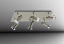 TRANGO LED Deckenstrahler 6-flammig Edelstahl-Optik Dimmbar Bild 2