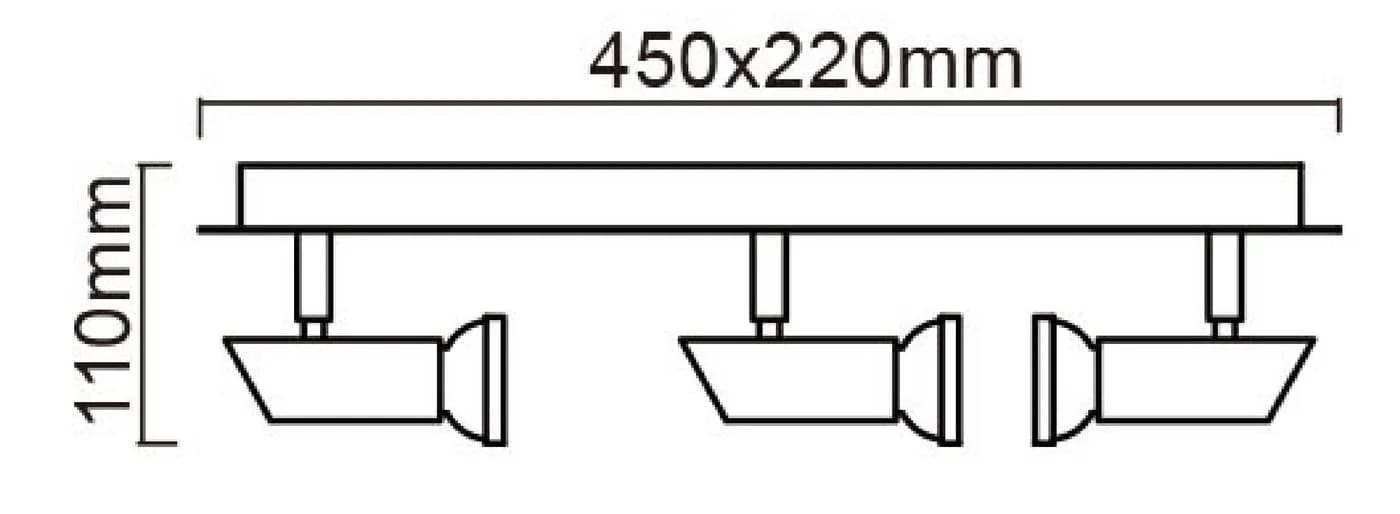 TRANGO LED Deckenstrahler 6-flammig Edelstahl-Optik Dimmbar - Bild 3