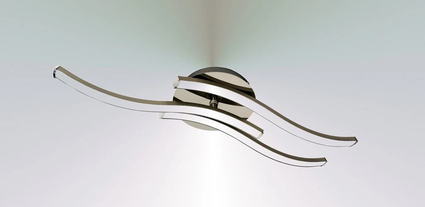 Trango LED Deckenleuchte 3155 Design LED-Deckenleuchte Serie *WAVE* 3 Flammen - Bild 2