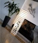TRANGO Stehlampe Japan Weiß Handmade Reispapier 2x E14 Bild 1
