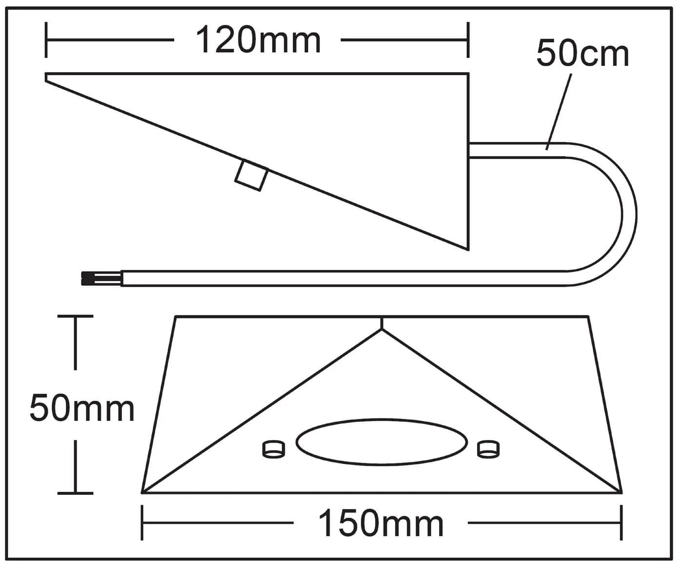 TRANGO LED Unterbauleuchte 4er Set Edelstahl 3000K warmweiß - Bild 5