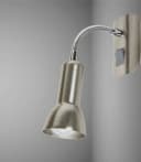 TRANGO LED Steckdosenleuchte ANNA Nickel matt inkl. LED Bild 3