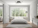 TRANGO LED Deckenleuchte WAVE 4-flammig Dimmbar Nickel matt Chrom Bild 1