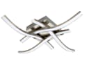 TRANGO LED Deckenleuchte WAVE 4-flammig Dimmbar Nickel matt Chrom Bild 5