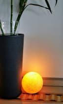 TRANGO LED Gartenkugel IP65 Sandstein-Optik E27 20cm Bild 1