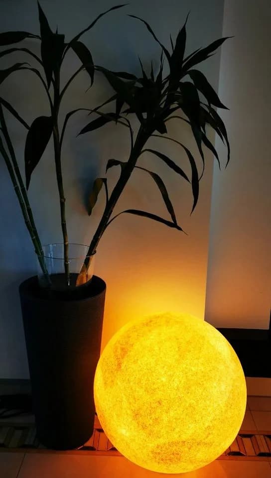 TRANGO Gartenleuchte 3er Set Kugellampe Sandstein-Optik IP65 - Bild 5