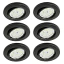 TRANGO LED Einbauleuchte 6er Set Schwarz matt GU10 Bild 2