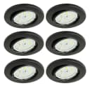 TRANGO LED Einbauleuchte 6er Set Schwarz matt GU10 Bild 3