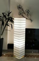 TRANGO LED Stehlampe EUROPA Weiß Reispapier Modern Bild 1