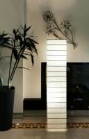 TRANGO LED Stehlampe EUROPA Weiß Reispapier Modern Bild 5