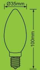 Trango LED-Leuchtmittel, 3er Pack E27 8 Watt 850 Lumen 3000K warmweiß Bild 3