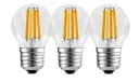 TRANGO LED Filament Birne E27 5W 450lm Warmweiß 3er Pack Glas Bild 2