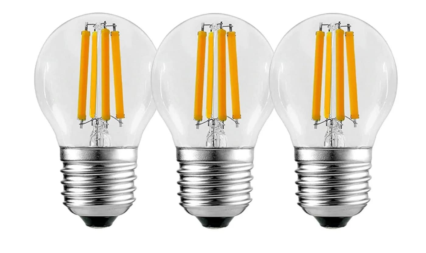 TRANGO LED Filament Birne E27 5W 450lm Warmweiß 3er Pack Glas - Bild 2