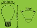 TRANGO LED Filament Birne E27 5W 450lm Warmweiß 3er Pack Glas Bild 3