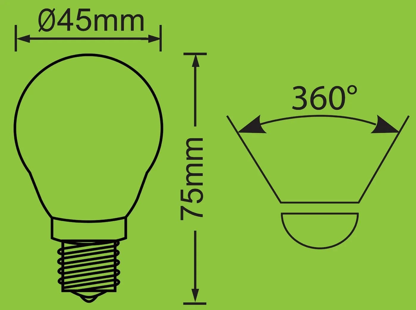 TRANGO LED Filament Birne E27 5W 450lm Warmweiß 3er Pack Glas - Bild 3