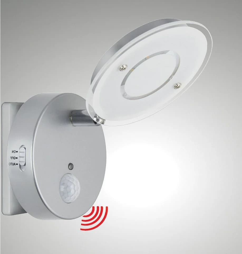 TRANGO LED Nachtlicht mit Bewegungsmelder Silber 3,5W - Bild 2