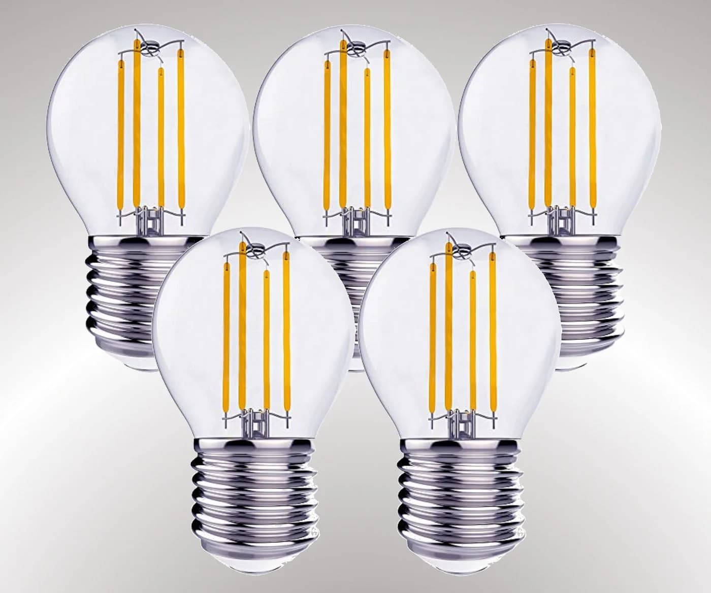 TRANGO LED-Leuchtmittel 5er Pack E27 4 Watt 350 Lumen 3000K Warmweiß - Bild 2