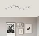 TRANGO LED Deckenleuchte 6-flammig Chrom-Optik Aluminium gebürstet GRACE inkl. 6x G9 LED Leuchtmittel 3.000K warmweiß Bild 3