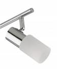 TRANGO LED Deckenleuchte 6-flammig Chrom-Optik Aluminium gebürstet GRACE inkl. 6x G9 LED Leuchtmittel 3.000K warmweiß Bild 4