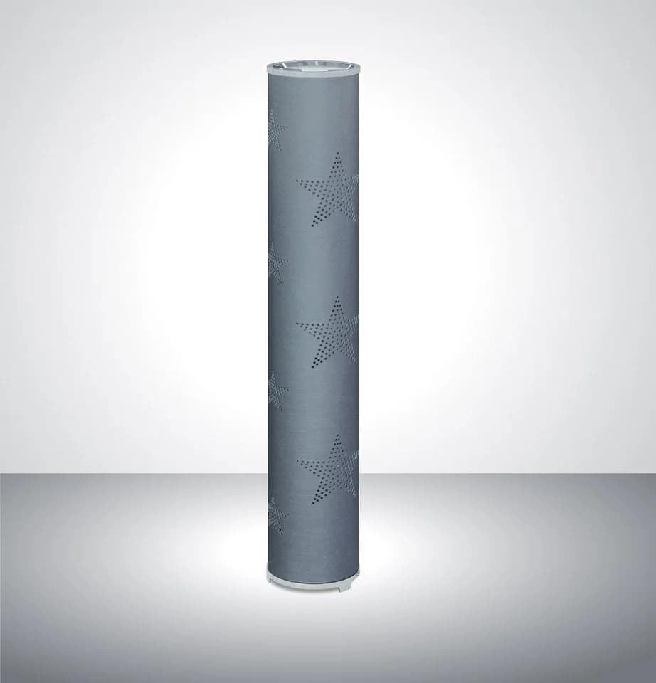 TRANGO LED Stehlampe Grau Sternen-Dekor Modern Design - Bild 2