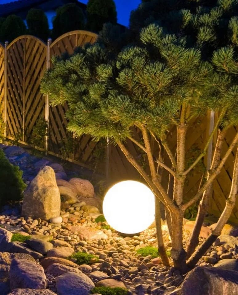 TRANGO LED Kugelleuchte 20cm IP65 Gartenkugel Weiß Matt