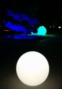 TRANGO LED Kugelleuchte 20cm IP65 Gartenkugel Weiß Matt Bild 5