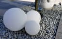 Trango LED Gartenkugel 3er Set 20/25/40cm Weiß matt Bild 1