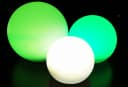 TRANGO LED Gartenleuchte 3er Set Solarkugel Weiß matt Bild 3