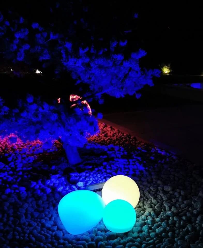 TRANGO LED Solarleuchte 3er Set Solarkugeln IP44 Weiß matt RGB & Warmweiß - Bild 3