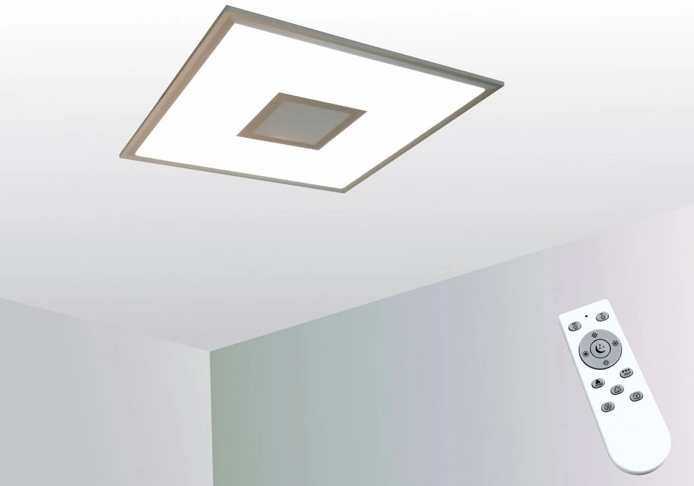 TRANGO LED Deckenlampe 3027 LED Deckenlampe 24 Watt LED Modul - 2400 Lumen *MO* stufenlos dimmbar & Lichtfarbe steuerbar mit Fernbedienung von 3000K-6000K & integrierter RGB Farbwechsel Ambiente Beleuchtung - Bild 2