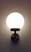 TRANGO LED Außen-Wandleuchte 2er Pack Edelstahl Acryl IP44 Bild 3