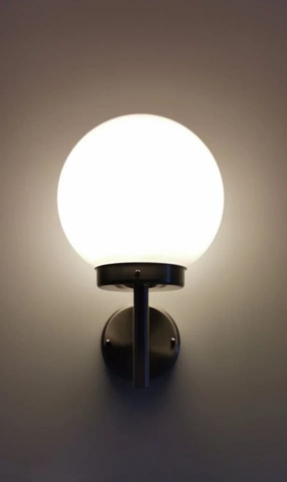 TRANGO LED Außen-Wandleuchte 2er Pack Edelstahl Acryl IP44 - Bild 3