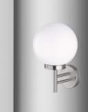 TRANGO LED Außen-Wandleuchte 2er Pack Edelstahl Acryl IP44 Bild 4
