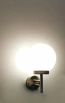 TRANGO LED Außen-Wandleuchte 2er Pack Edelstahl Acryl IP44 Bild 5