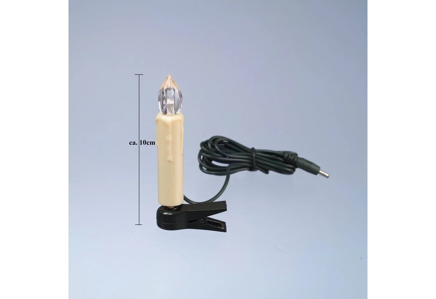TRANGO LED-Lichterkette 24-flammig kaltweiß IP44 Außen Stecksystem - Bild 5
