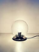 TRANGO Retro Nachttischlampe mit Echtglas-Kugelschirm und E27-Fassung Bild 3