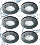 TRANGO LED Einbauleuchte 6er Set IP65 3000K Warmweiß Dimmbar Bild 2