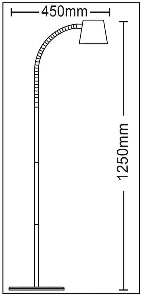 TRANGO LED Stehlampe Weiß matt Kabellos dimmbar IP44
