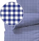 Lavea Seersucker Bettwäsche 2-teilig Karo 100% Baumwolle Blau Bild 1