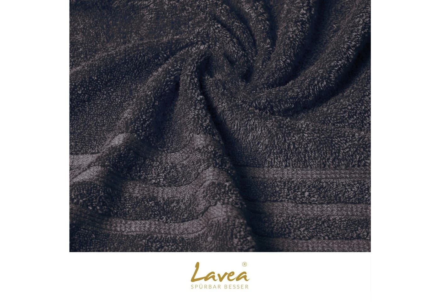 Lavea Waschhandschuh Bali Waschlappen 16x22 cm, Weiches Bio-Baumwollfrottee (Set, 2-St), pflegeleicht, GOTS-zertifiziert, extra saugstark mit 500g/m² - Bild 5