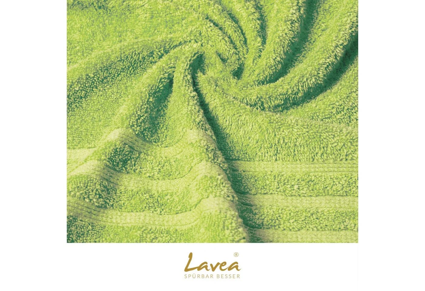 Lavea Seiftuch Bali Seiflappen 30x30 cm Bio-Baumwollfrottee 2er-Set - Bild 5