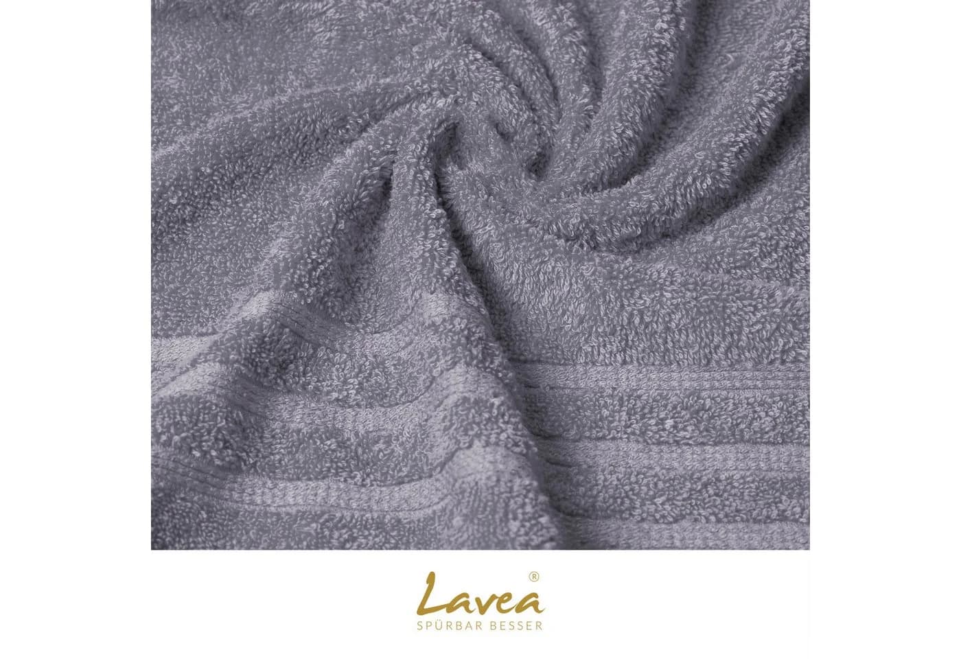 Lavea Waschhandschuh Bali Waschlappen 16x22 cm, Weiches Bio-Baumwollfrottee (Set, 6-St), pflegeleicht, GOTS-zertifiziert, extra saugstark mit 500g/m² - Bild 5